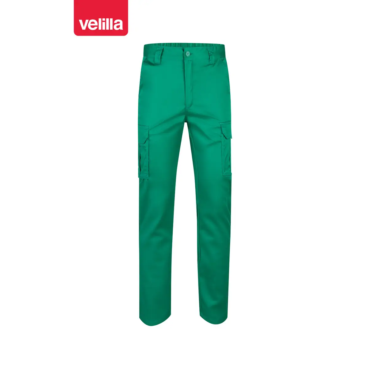 Pantalón stretch multibolsillos Velilla 103002S 46 Pantalón stretch multibolsillos Velilla 103002S Verde, vista frontal