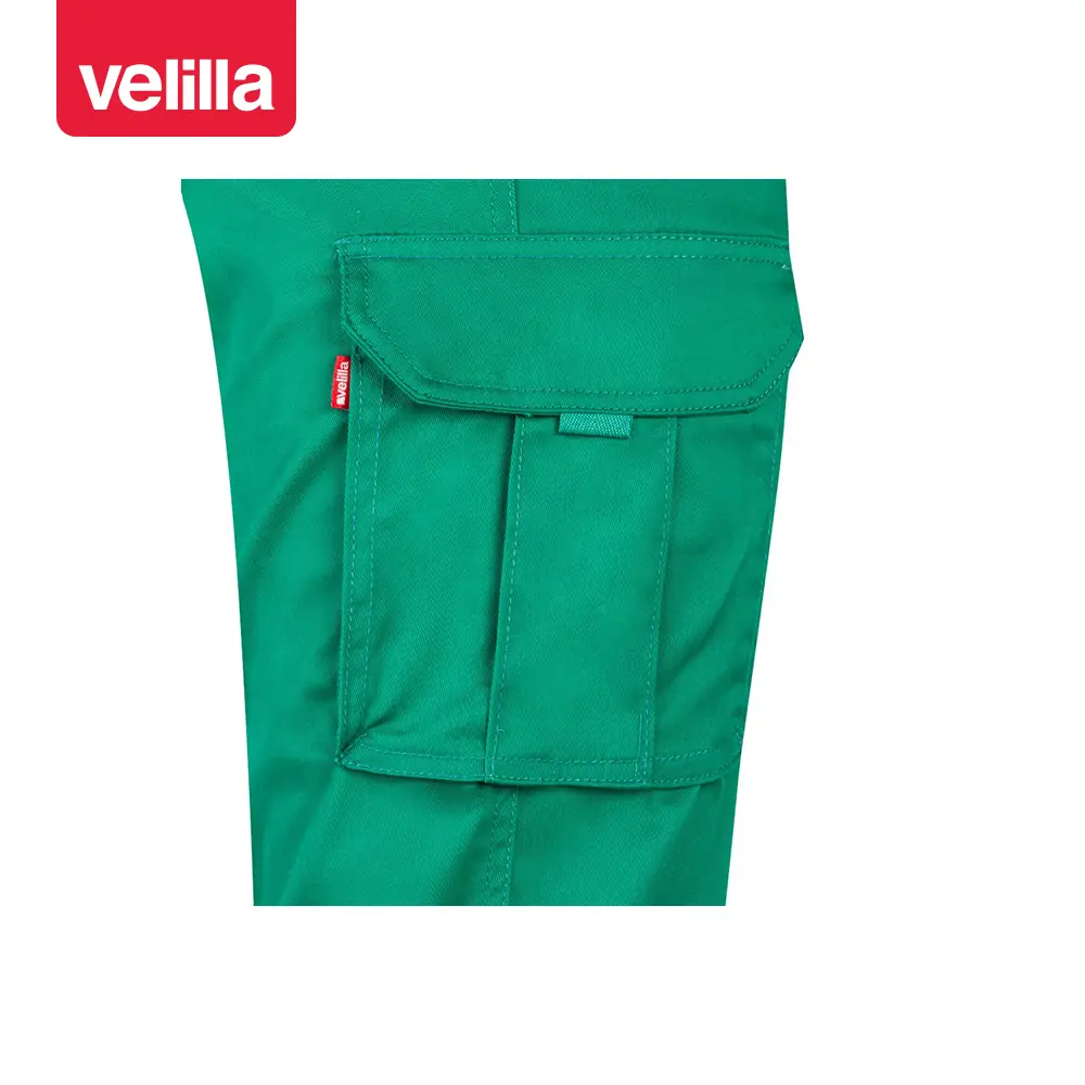 Pantalón stretch multibolsillos Velilla 103002S 18 Pantalón stretch multibolsillos Velilla 103002S Verde, detalle de bolsillo lateral