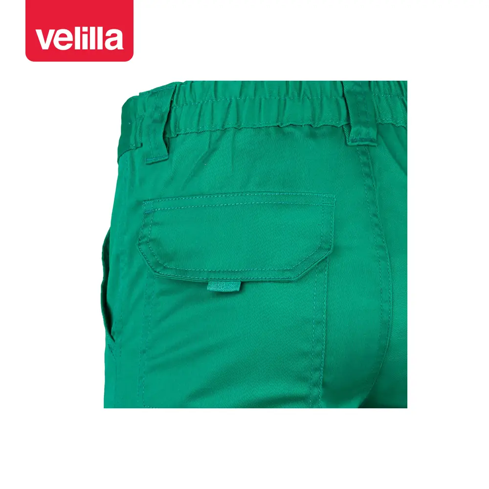Pantalón stretch multibolsillos Velilla 103002S 19 Pantalón stretch multibolsillos Velilla 103002S Verde, detalle de bolsillo trasero