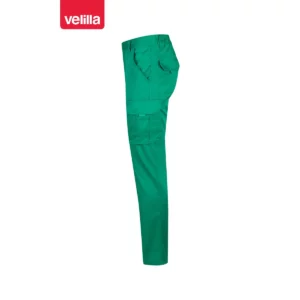 Pantalón stretch multibolsillos Velilla 103002S Verde, vista lateral