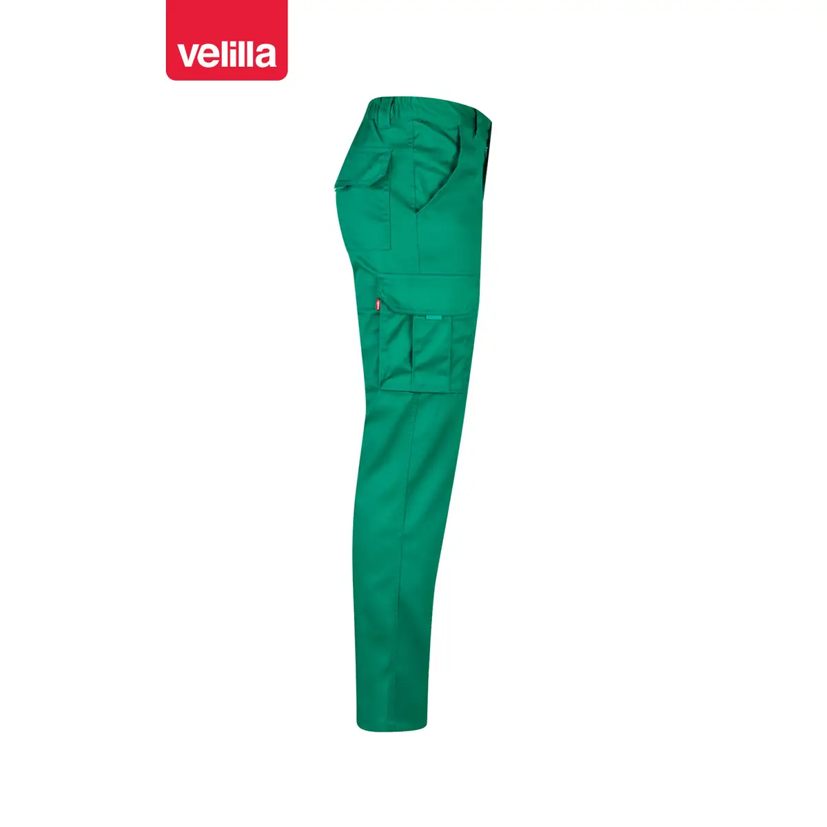Pantalón stretch multibolsillos Velilla 103002S 48 Pantalón stretch multibolsillos Velilla 103002S Verde, vista lateral opuesta