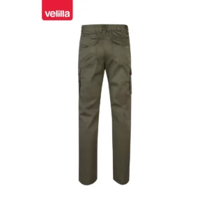 Pantalón stretch multibolsillos Velilla 103002S Verde caza, vista trasera