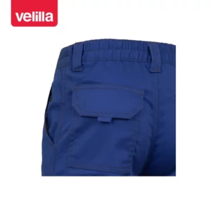 Pantalón stretch multibolsillos Velilla 103002S Azulina, detalle de bolsillo trasero