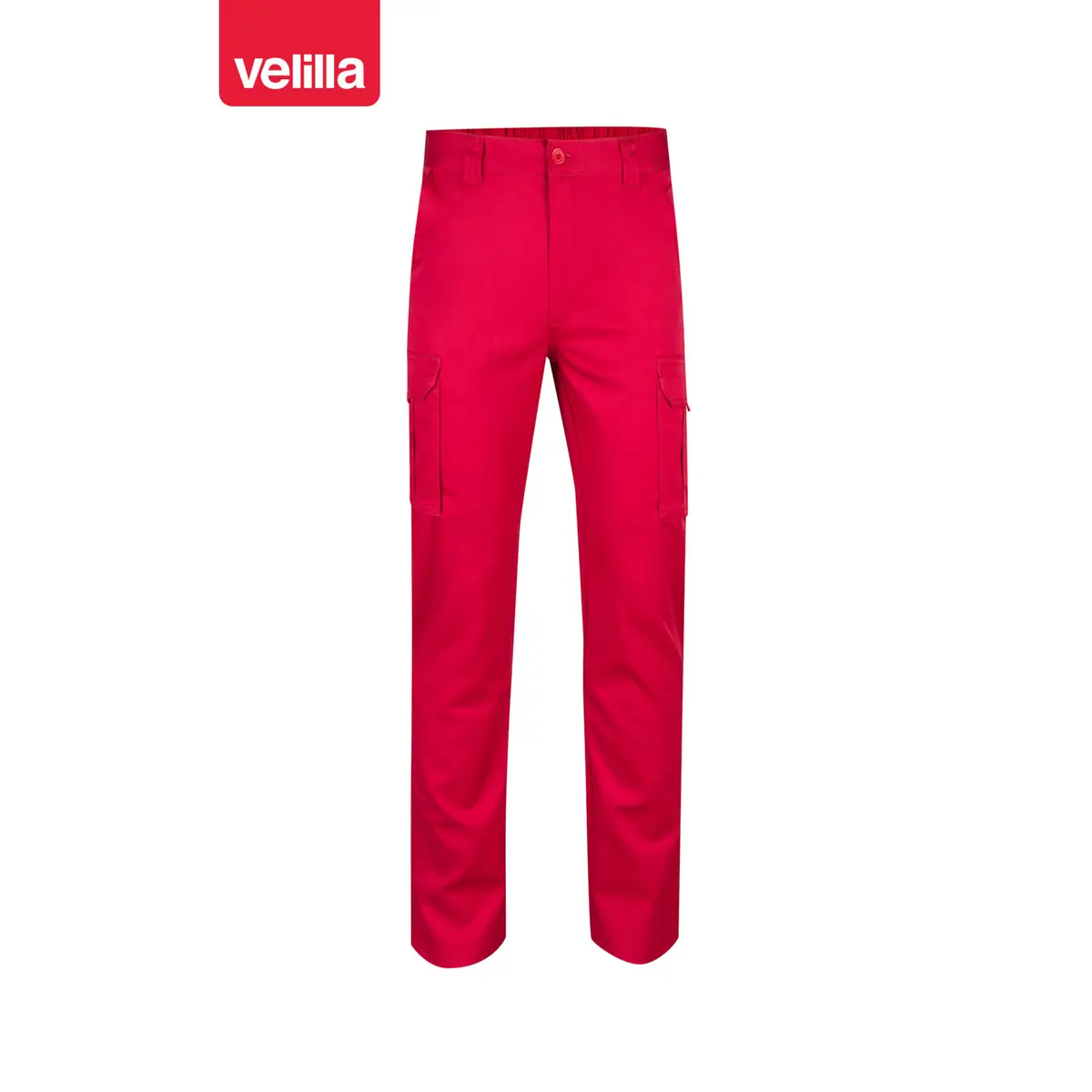 Pantalón stretch multibolsillos Velilla 103002S 58 Pantalón stretch multibolsillos Velilla 103002S Rojo, vista frontal