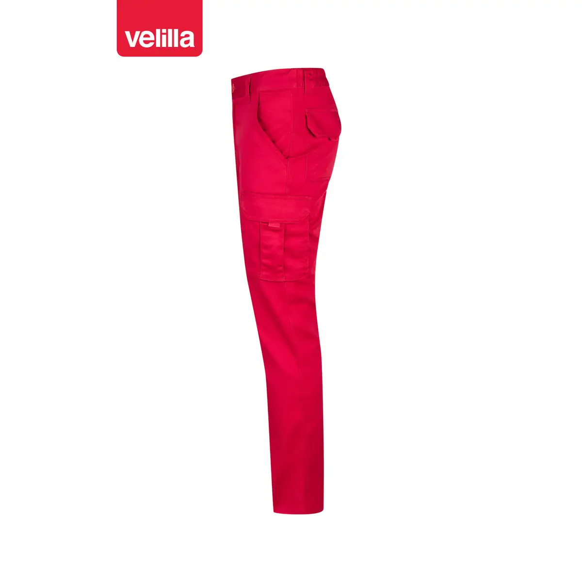Pantalón stretch multibolsillos Velilla 103002S 59 Pantalón stretch multibolsillos Velilla 103002S Rojo, vista lateral