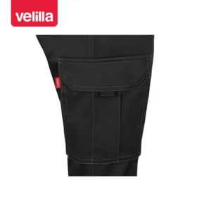 Pantalón multibolsillos mujer Velilla 103002SW Negro, detalle de bolsillo lateral