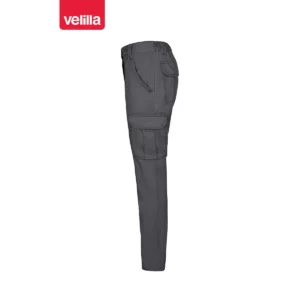 Pantalón multibolsillos mujer Velilla 103002SW Gris, vista lateral