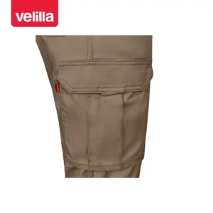 Pantalón multibolsillos mujer Velilla 103002SW Beige arena, detalle de bolsillo lateral