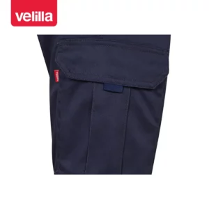 Pantalón multibolsillos mujer Velilla 103002SW Azul navy, detalle de bolsillo lateral