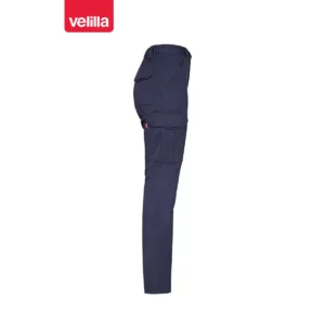 Pantalón multibolsillos mujer Velilla 103002SW Azul navy, vista lateral opuesta