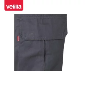 Pantalón algodón multibolsillos Velilla 103003 Gris, detalle de bolsillo lateral