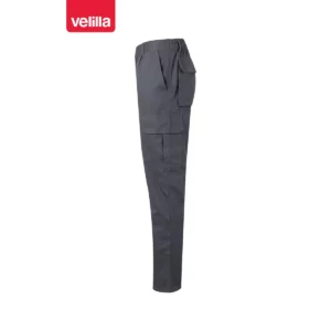 Pantalón algodón multibolsillos Velilla 103003 Gris, vista lateral