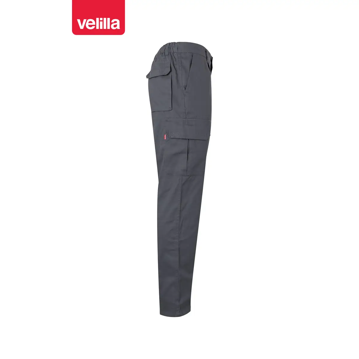Pantalón algodón multibolsillos Velilla 103003 3 Pantalón algodón multibolsillos Velilla 103003 Gris, vista lateral opuesta