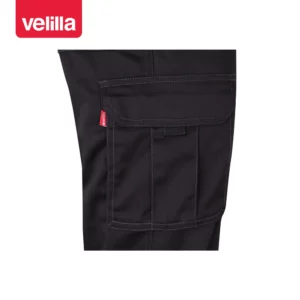 Pantalón stretch multibolsillos Velilla 103005S Negro, detalle de bolsillo lateral