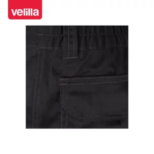 Pantalón stretch multibolsillos Velilla 103005S Negro, detalle de cinturilla elástica