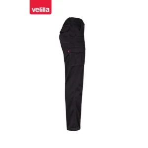 Pantalón stretch multibolsillos Velilla 103005S Negro, vista lateral opuesta