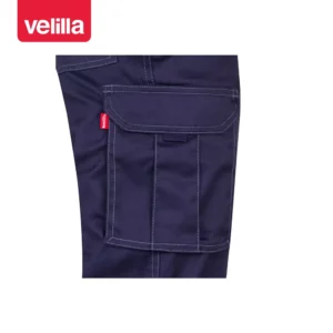 Pantalón stretch multibolsillos Velilla 103005S Azul marino, detalle de bolsillo lateral