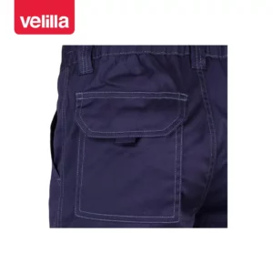 Pantalón stretch multibolsillos Velilla 103005S Azul marino, detalle de bolsillo trasero