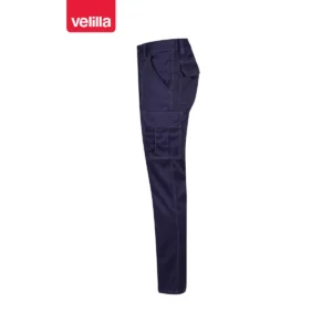 Pantalón stretch multibolsillos Velilla 103005S Azul marino, vista lateral