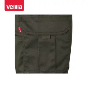 Pantalón stretch multibolsillos Velilla 103005S Verde caza, detalle de bolsillo lateral