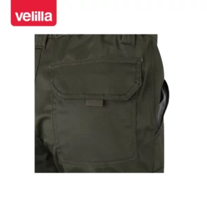 Pantalón stretch multibolsillos Velilla 103005S Verde caza, detalle de bolsillo trasero