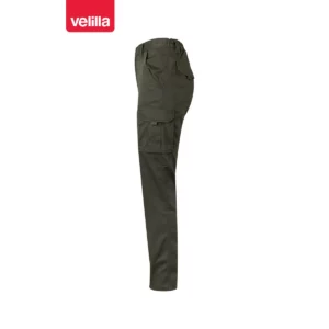 Pantalón stretch multibolsillos Velilla 103005S Verde caza, vista lateral