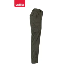 Pantalón stretch multibolsillos Velilla 103005S Verde caza, vista lateral opuesta