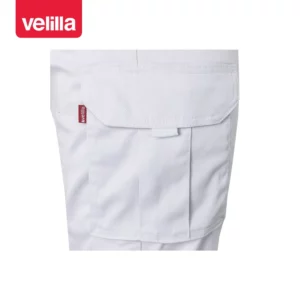 Pantalón stretch multibolsillos Velilla 103005S Blanco, detalle de bolsillo lateral