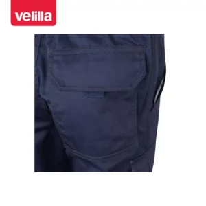 Pantalón stretch multibolsillos Velilla 103005S Azul navy, detalle de bolsillo trasero