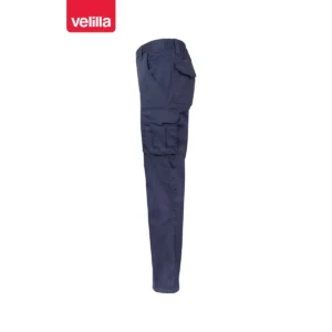 Pantalón stretch multibolsillos Velilla 103005S Azul navy, vista lateral