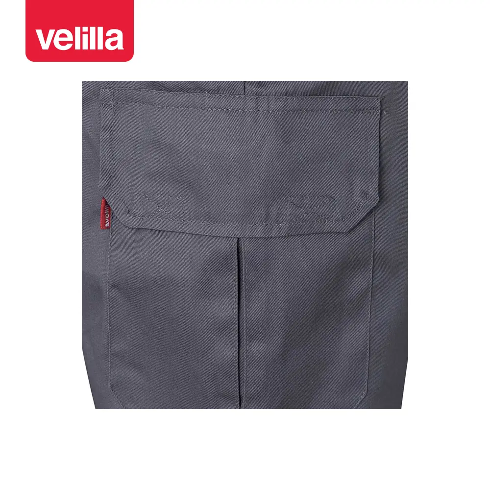 Pantalón forrado multibolsillos Velilla 103006 8 Pantalón forrado multibolsillos Velilla 103006 Gris, detalle de bolsillo lateral