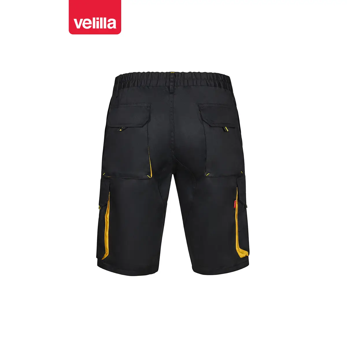 Bermudas bicolor multibolsillos Velilla 103007 79 Bermudas bicolor multibolsillos Velilla 103007 Negro/Amarillo, vista trasera