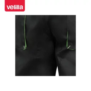 Bermudas bicolor multibolsillos Velilla 103007 Negro/Verde lima, detalle de bolsillo delantero