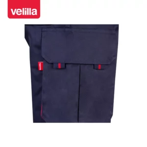 Bermudas bicolor multibolsillos Velilla 103007 Azul marino/Rojo, detalle de bolsillo lateral