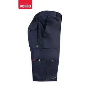 Bermudas bicolor multibolsillos Velilla 103007 Azul marino/Verde lima, vista lateral