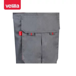 Bermudas bicolor multibolsillos Velilla 103007 Gris/Rojo, detalle de bolsillo lateral
