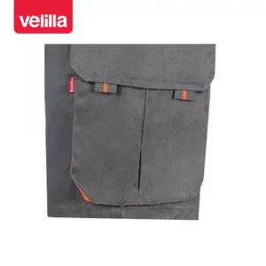 Bermudas bicolor multibolsillos Velilla 103007 Gris/Naranja, detalle de bolsillo lateral