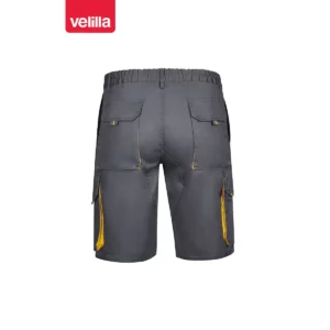 Bermudas bicolor multibolsillos Velilla 103007 Gris/Amarillo, vista trasera