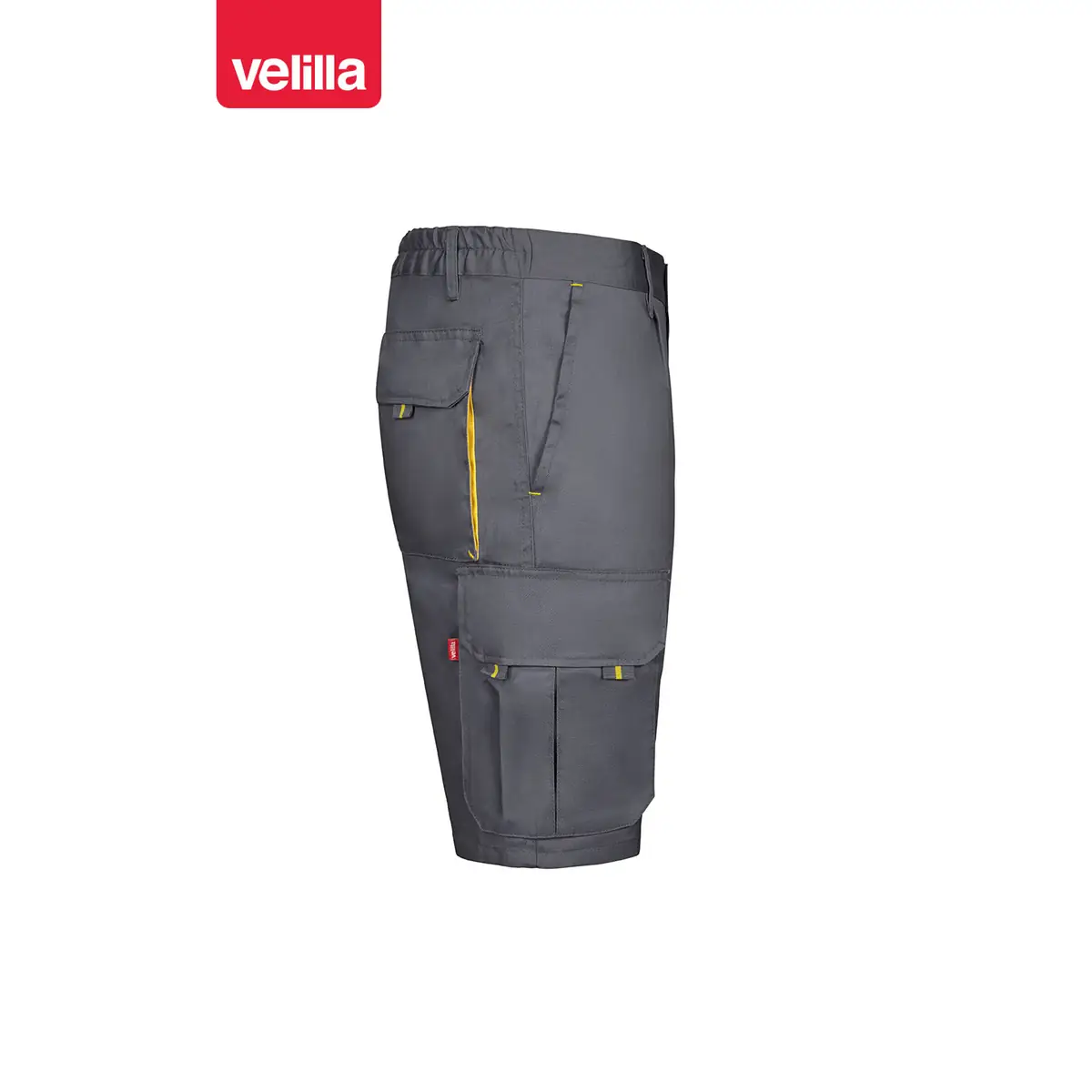 Bermudas bicolor multibolsillos Velilla 103007 58 Bermudas bicolor multibolsillos Velilla 103007 Gris/Amarillo, vista lateral