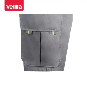 Bermudas bicolor multibolsillos Velilla 103007 Gris/Verde lima, detalle de bolsillo lateral