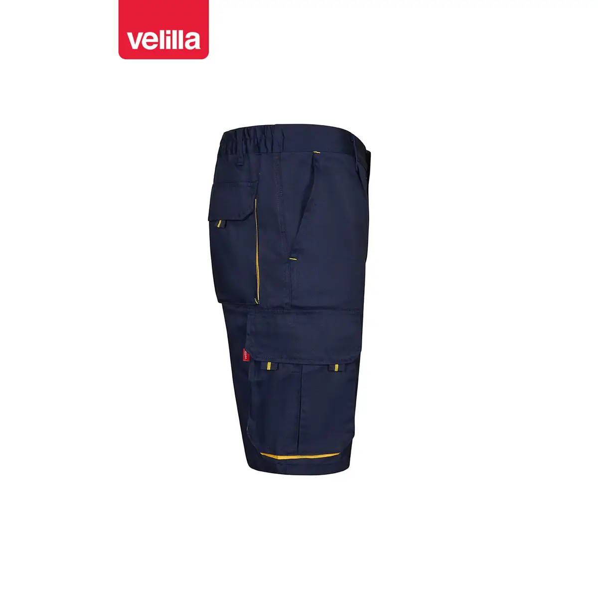 Bermudas bicolor multibolsillos Velilla 103007 3 Bermudas bicolor multibolsillos Velilla 103007 Azul navy/Amarillo, vista lateral