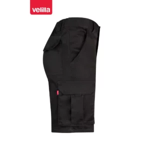 Bermudas stretch multibolsillos Velilla 103009S Negro, vista lateral opuesta