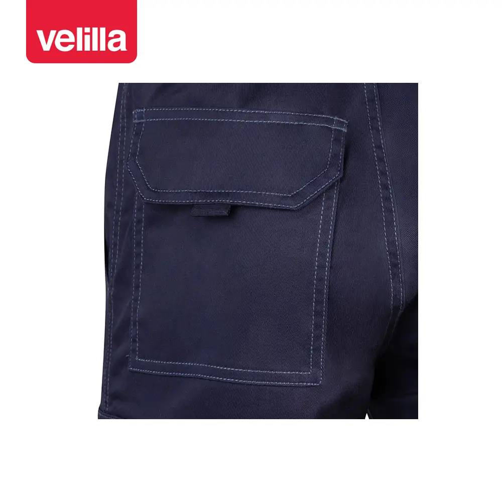 Bermudas stretch multibolsillos Velilla 103009S 15 Bermudas stretch multibolsillos Velilla 103009S Azul marino, detalle de bolsillo trasero