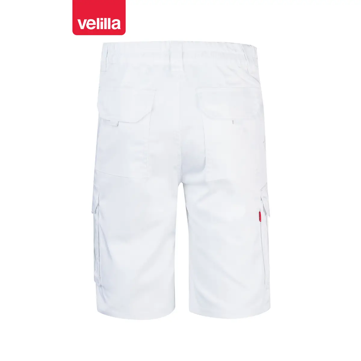 Bermudas stretch multibolsillos Velilla 103009S 4 Bermudas stretch multibolsillos Velilla 103009S Blanco, vista trasera