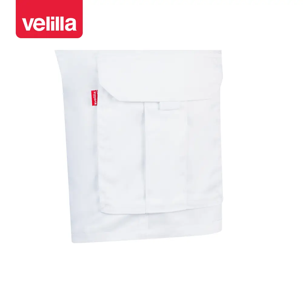 Bermudas stretch multibolsillos Velilla 103009S 5 Bermudas stretch multibolsillos Velilla 103009S Blanco, detalle de bolsillo lateral