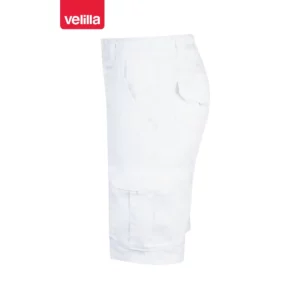 Bermudas stretch multibolsillos Velilla 103009S Blanco, vista lateral