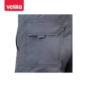 Bermudas stretch multibolsillos Velilla 103009S Gris, detalle de bolsillo trasero