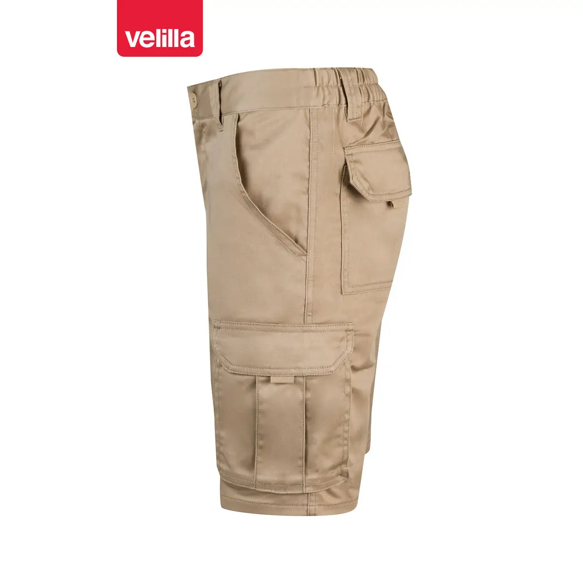 Bermudas stretch multibolsillos Velilla 103009S 35 Bermudas stretch multibolsillos Velilla 103009S Beige arena, vista lateral