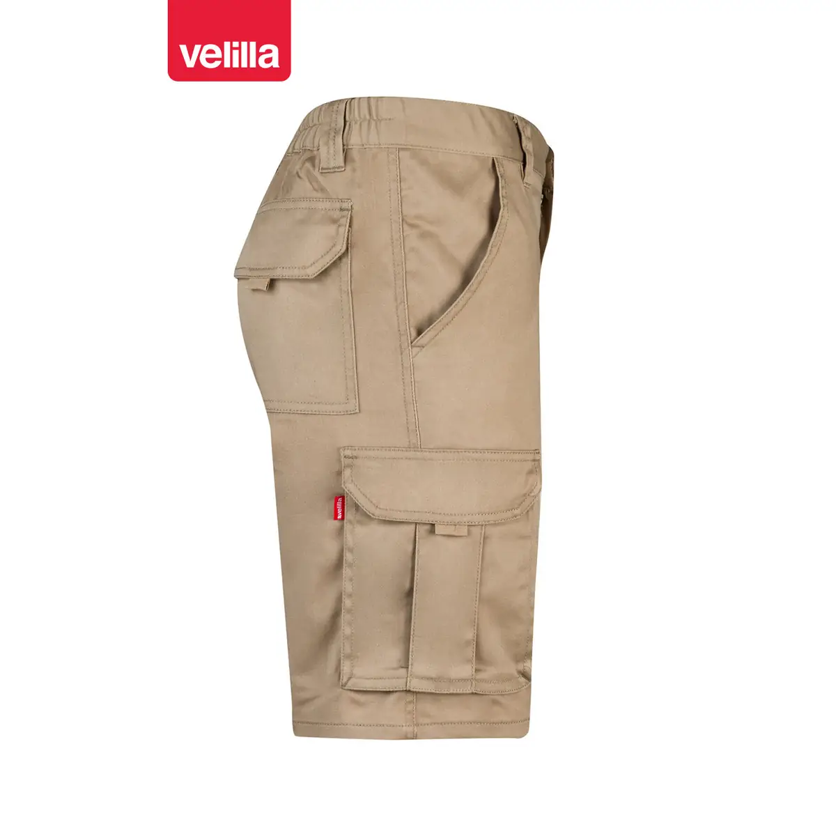 Bermudas stretch multibolsillos Velilla 103009S 36 Bermudas stretch multibolsillos Velilla 103009S Beige arena, vista lateral opuesta