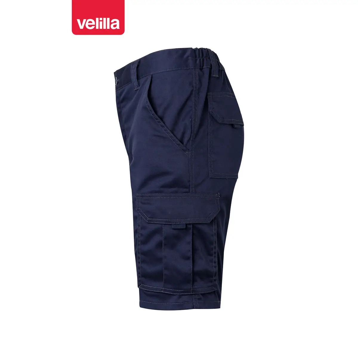 Bermudas stretch multibolsillos Velilla 103009S 27 Bermudas stretch multibolsillos Velilla 103009S Azul navy, vista lateral